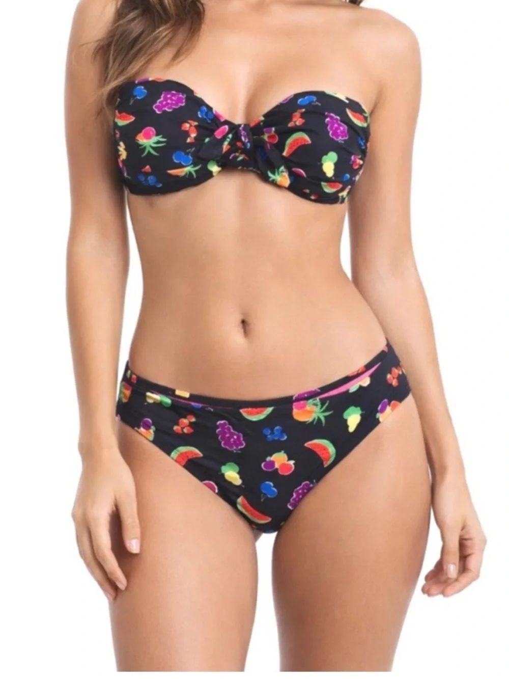 NWT Kate Spade Fruit Toss Convertible Bandeau Bikini Set